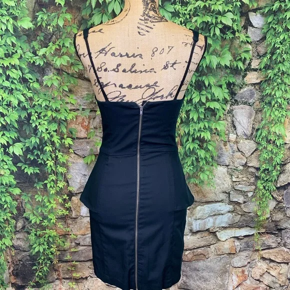 REVOLVE BRAND MASON Peplum Black Bodycon Dress, 4 - Picture 8 of 10